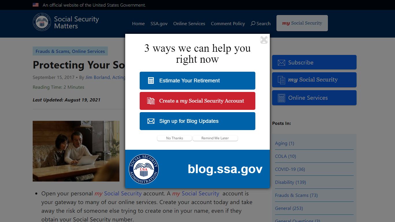 Protecting Your Social Security